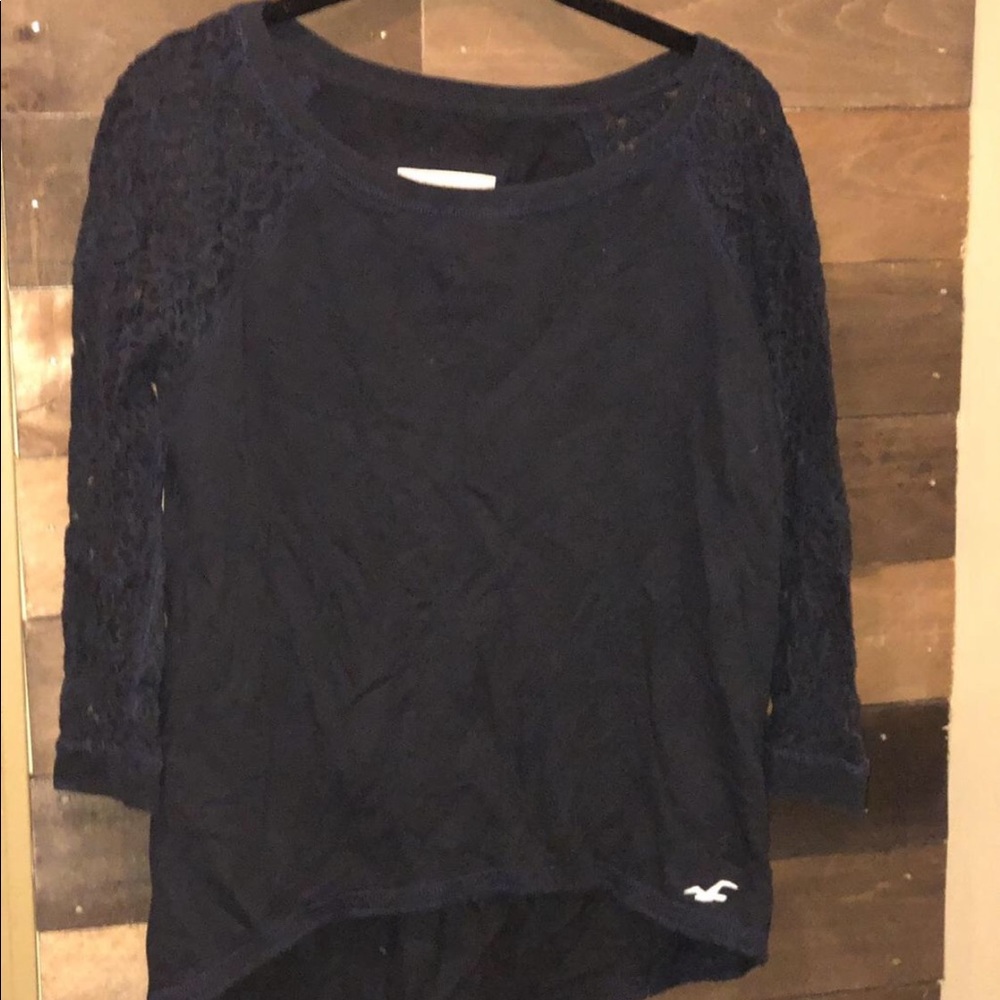 Long sleeve navy top